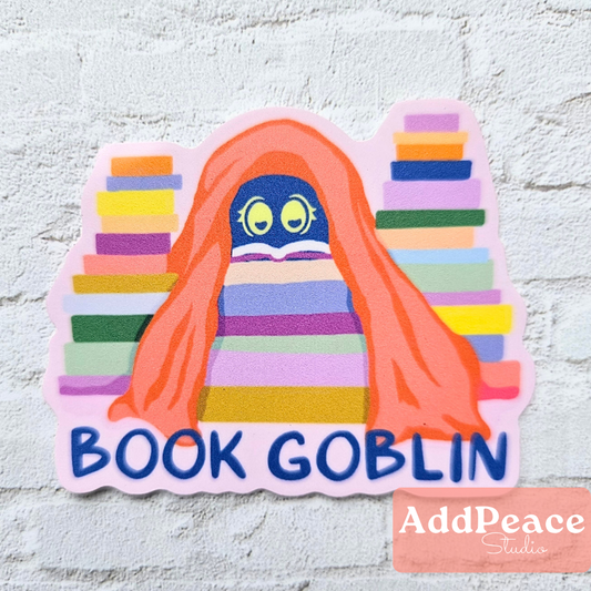Book Goblin Cozy Reading Vinyl Sticker